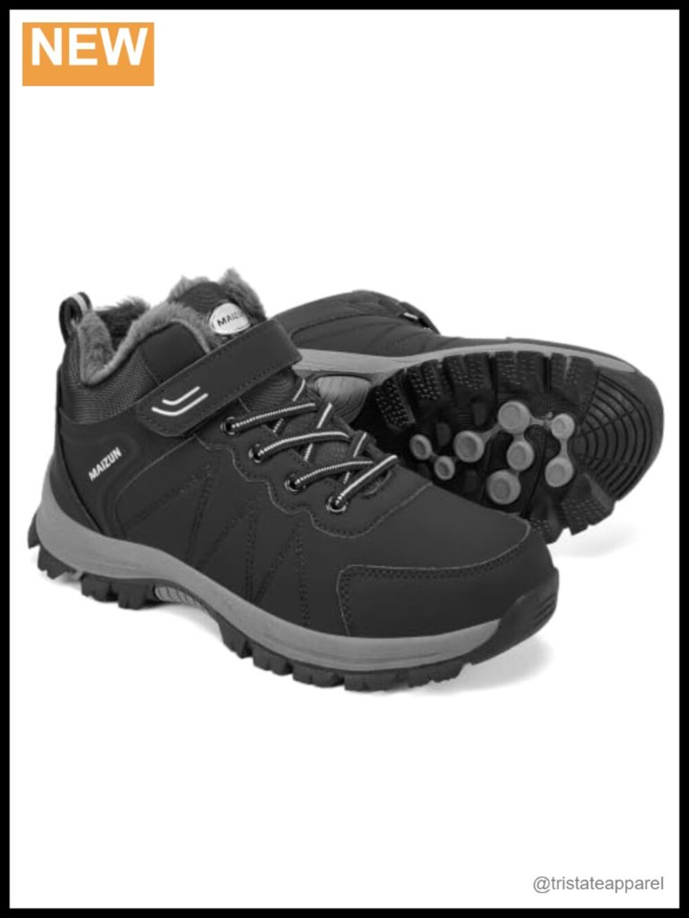 Waterproof Faux Fur Lined Winter Snow Boots Ankle